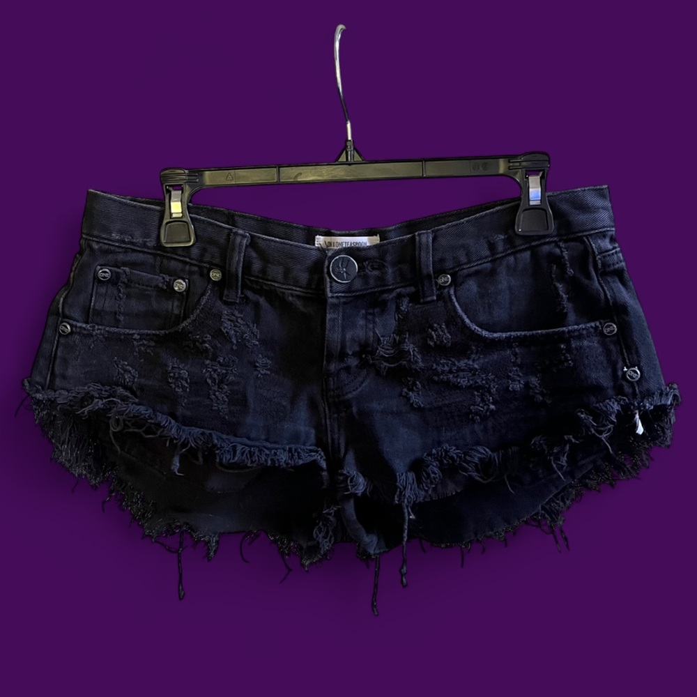Black One Teaspoon Shorts